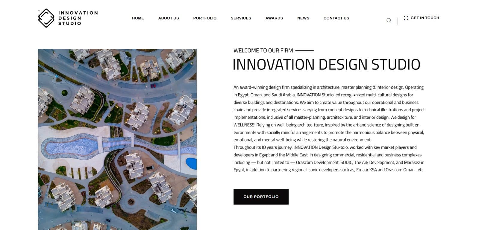 Innovation Design Studio screen